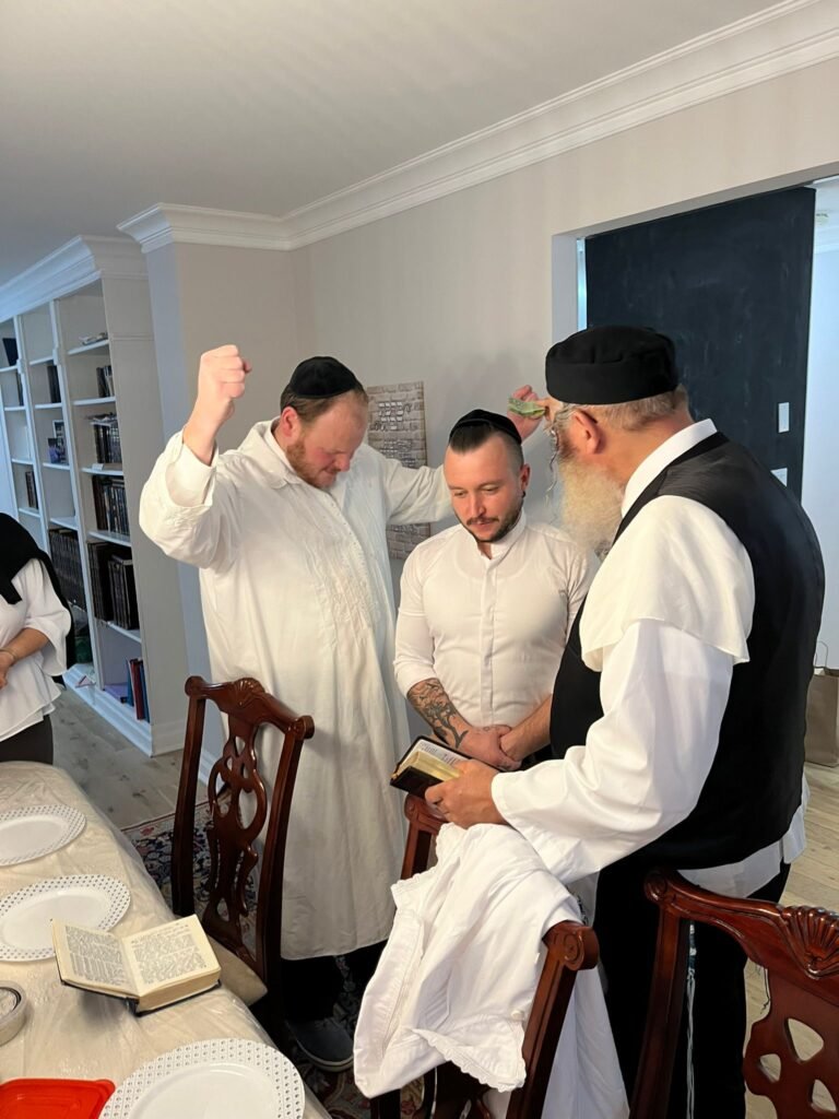 Receiving a bracha from the rabbi